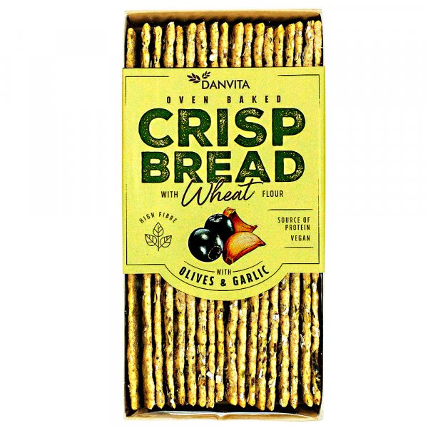 Crisp Bread mit Oliven und Knoblauch 130 g