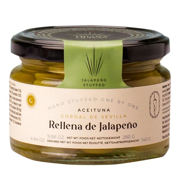 Gordal Oliven befüllt mit Jalapenos 280 g